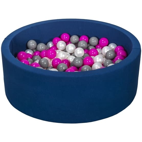 Ball Sea With 200 Balls Navy - Pearl, Pink And Grey