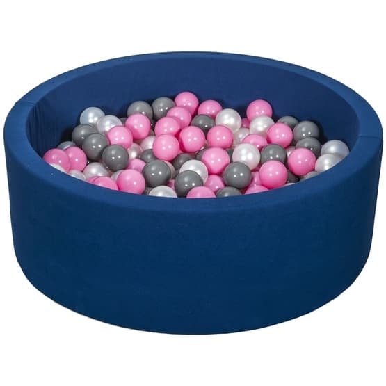 Ball Sea With 200 Balls Navy - Perle, Lyserød Og Grå