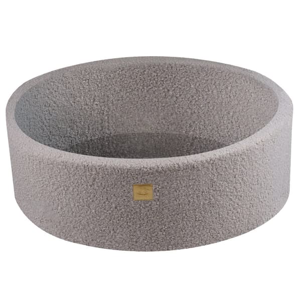 MeowBaby Boldbassin 90x30cm/200 Bolde, Boucle, Grå utan bollar