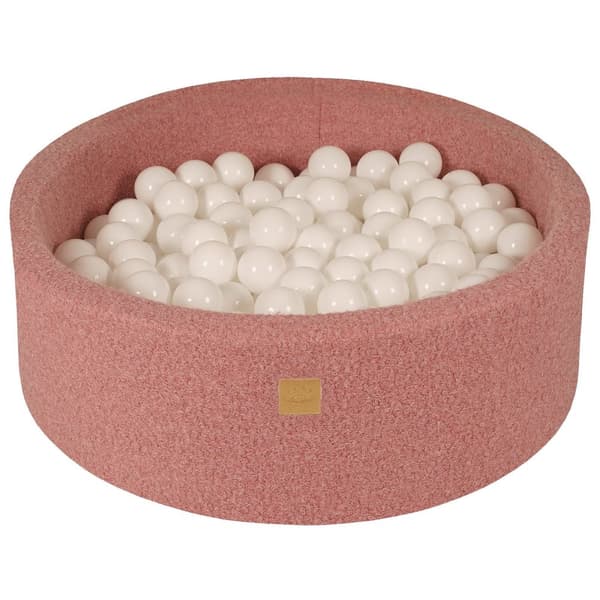 MeowBaby Boldbassin 90x30cm/200 Bolde, Boucle, Rose