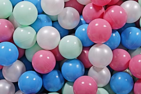 MeowBaby® Bløde plastbolde til boldbassin til børn 7cm, 50 stk.