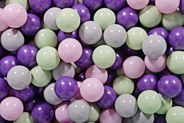 MeowBaby® Bløde plastbolde til boldbassin til børn 7cm, 50 stk.