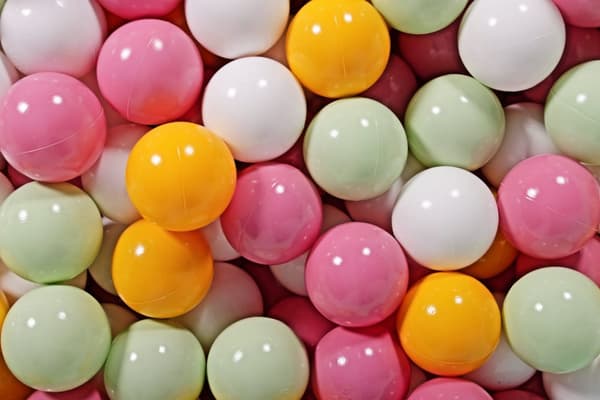 MeowBaby® Bløde plastbolde til boldgraven til børn 7cm, 300 stk.