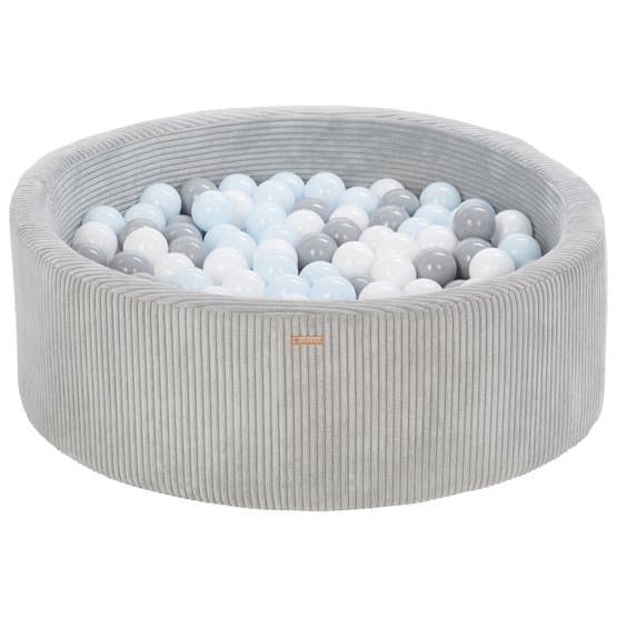 Ball Sea - 200 Bolde - Cordu Roy 90 Cm Grå/Hvid - Bolde Grå/Blå Pastel