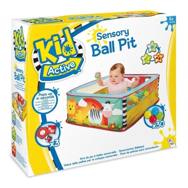 Pop-up bollbassäng - ÄLGEKAKAR - Pop N Fun - 30 bollar - Blandat