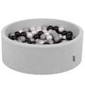 Miniatyrbild 1 av 6: Ball Pool - Ball Structure - KiddyMoon - ljusgrå - 90x30cm/200 bollar