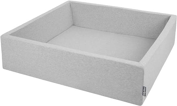 Stor 120x120cm bollhav med 600 bollar, tvättbart lock, säker lek för barnbarn