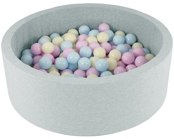 Stilfuld Pastel Boldgrav til Småbørn - 150 Bolde, Vandtæt Overtræk, Nem at Rengøre - Perfekt Gave fra Bedsteforældre