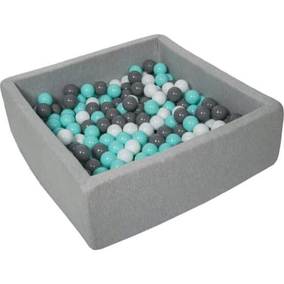 Kuglegrav - Robust Kuglegrav - 90X90 Cm - 300 Bolde Ø 7 Cm - Hvid, Grå, Turkis