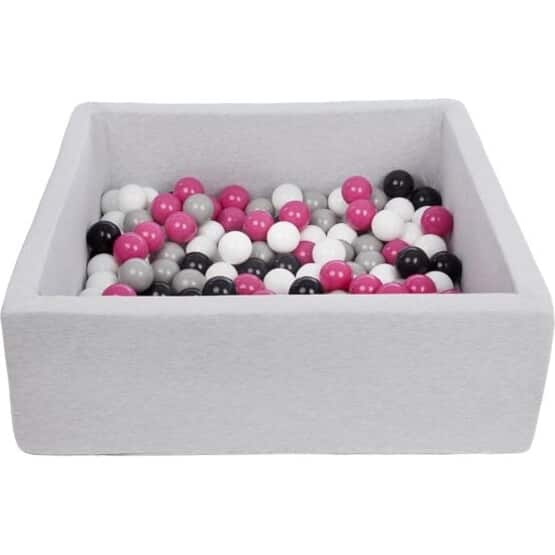 Kuglegrav - Robust Kuglegrav - 90X90 Cm - 150 Bolde Ø 7 Cm - Hvid, Pink, Grå, Sort