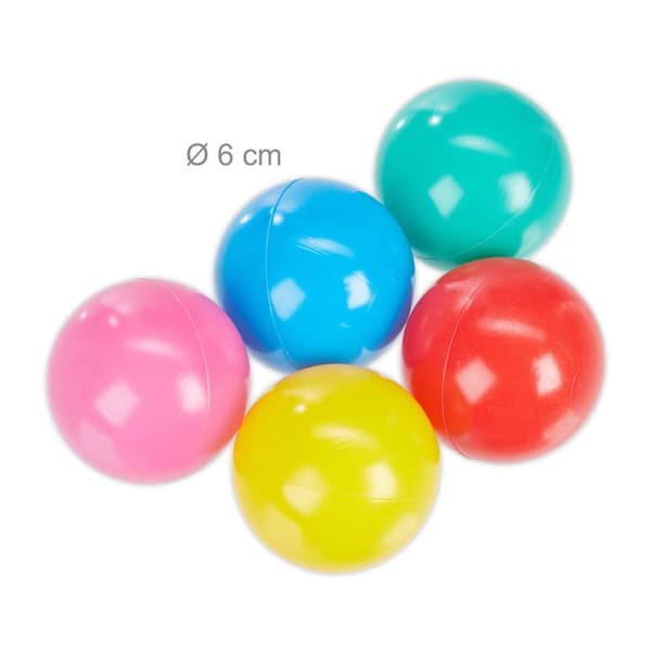 Relaxdays Ball Pit, 50 bollar, lektält, bollar, pop up djungeldjur inomhus HxBxD: 29 x 80 x 80 cm, Grön