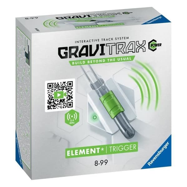 Gravitrax POWER - Liipaisinelementti - 26202 - Luovat marmoripallot - Elektroninen toiminto - Ravensburger - Ikä 8+