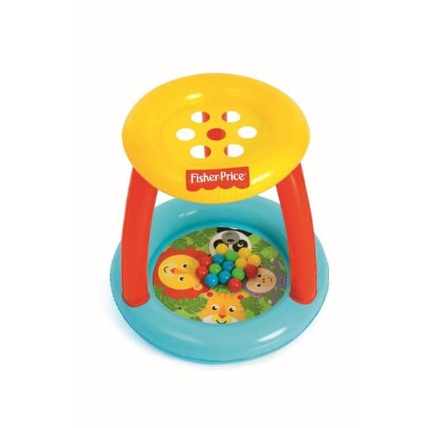 Fisher-Price - Junior uppblåsbar bollbricka - 89 x 84 cm - Flerfärgad