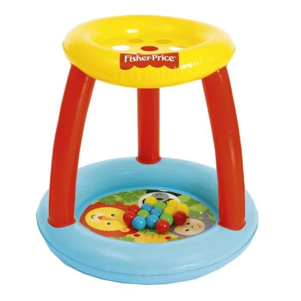 Fisher-Price - Junior uppblåsbar bollbricka - 89 x 84 cm - Flerfärgad