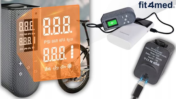 Cykelpumpe elektrisk minikompressor bærbar trådløs 100PSI