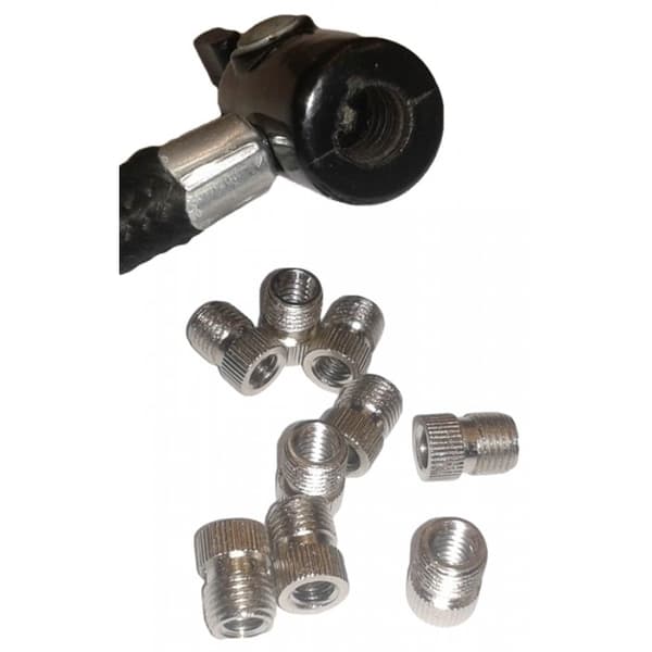 Carta Sport Adaptor Brass Ball Pump Adaptor Black/Silver 8mm