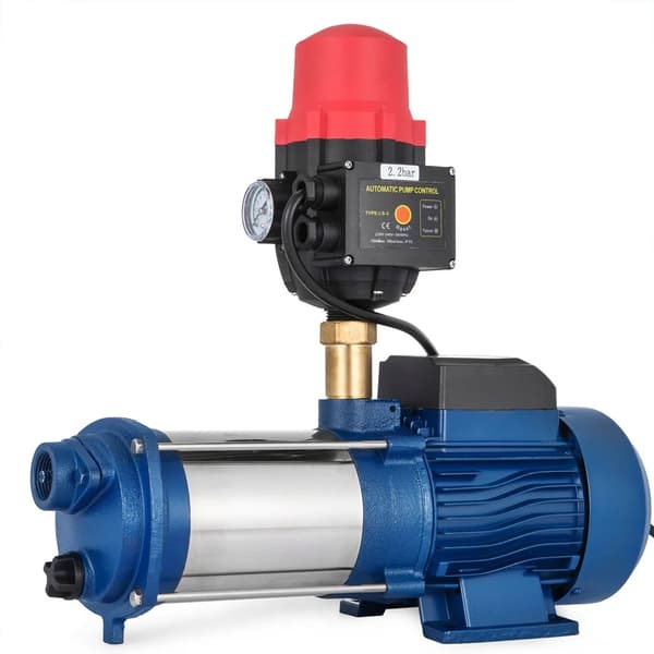 Centrifugalpumpe, 2500W/3.0HK, 100m Løft - Blå,EU, Som vist, Centrifugalpumpe