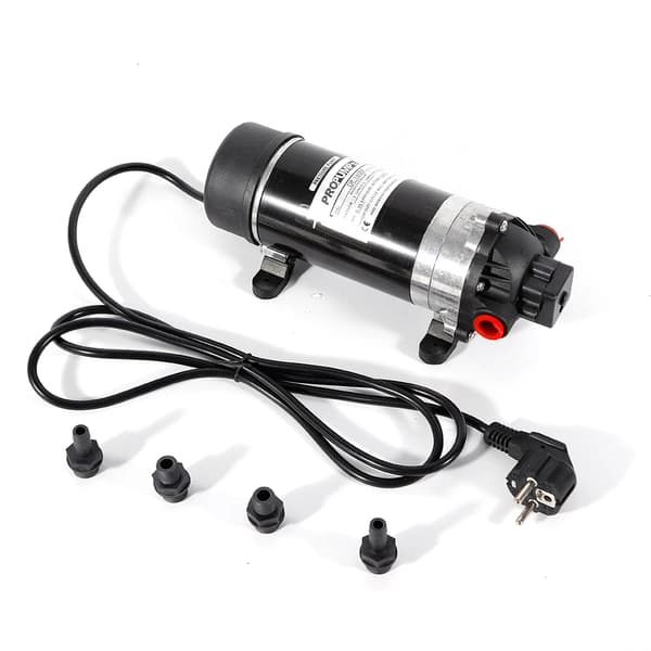 Självprimande tryckökare, 220V, 160 PSI maximalt tryck, 1.35-1.45 gal/min flödeshastighet,Svart, EU, 220V