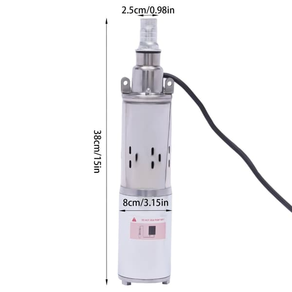 Solartvandpumpe, 180W effekt, 20m løftehøjde, 1,2 m³/t flowrate