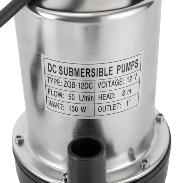 DC Nedsænket Spildevandspumpe, 6000L/H Flow Rate, Rustfrit Stål Konstruktion, Kompakt Design