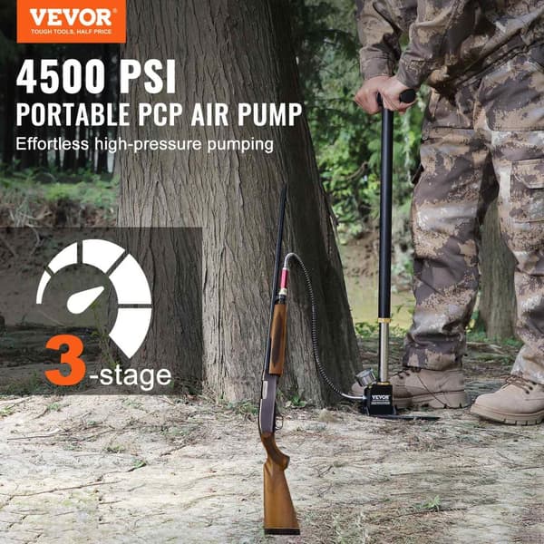 PCP Handpump, inbyggd fuktfilter, hög effektivitet,Svart