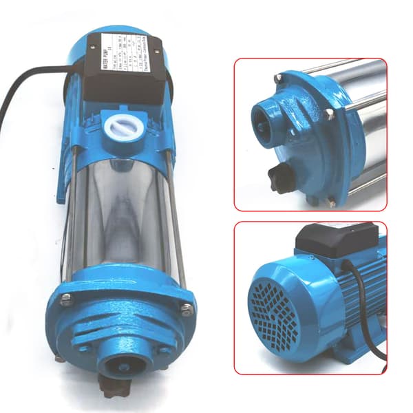 Rostfri stålcentrifugalpump, 2500W effekt, 360,89 fot lyft,Blå, 220V, EU