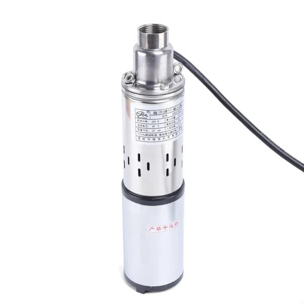 Solcellsdriven djupvattenpump, portabel design, effektiv för bevattning,280W 48V DC