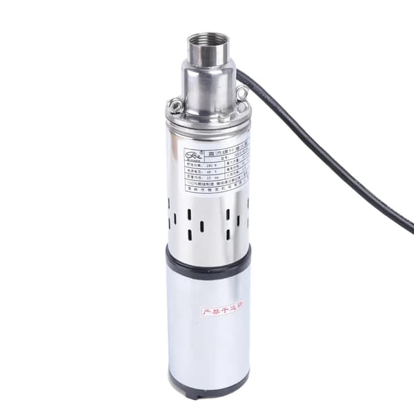 Solcellsdriven djupvattenpump, portabel design, effektiv för bevattning,280W 48V DC