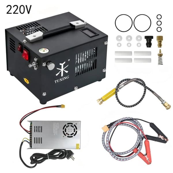 TUXING PCP Luftkompressor, 4500PSI Högtryck, Elektrisk Drift,220V