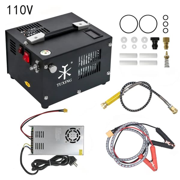 TUXING PCP Luftkompressor, 4500PSI Högtryck, Elektrisk Drift,110V