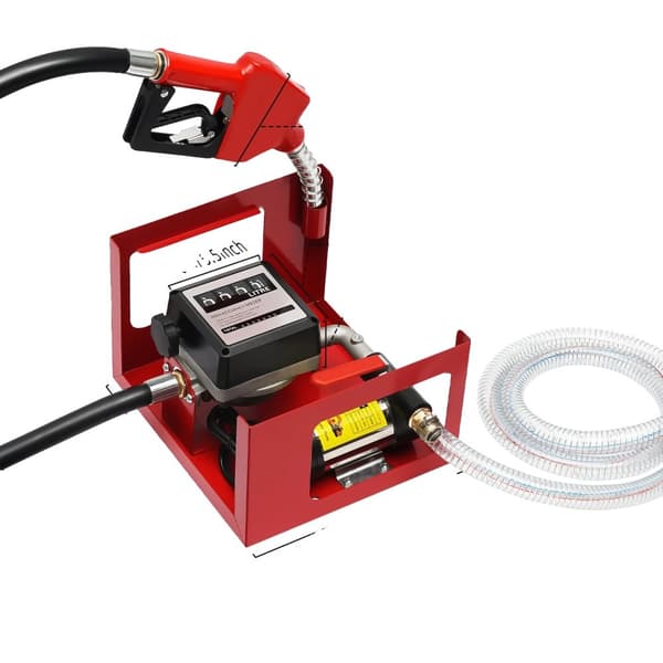 Dieselbrændstofoverførselspumpe, 50L/min flowhastighed, 200W kobbertrådmotor,Rød