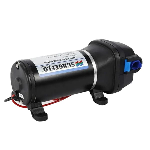 12V DC Vandpumpe, 4,5 GPM Flow Rate, 40 PSI Tryk,12v, EU, sort