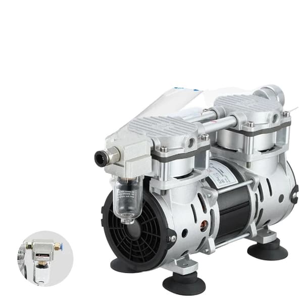Oliefri vakuumpumpe, 65L/min luftudtræk, 98 Kpa ultimativ vakuum,EU, 900H-65L-98Kpa