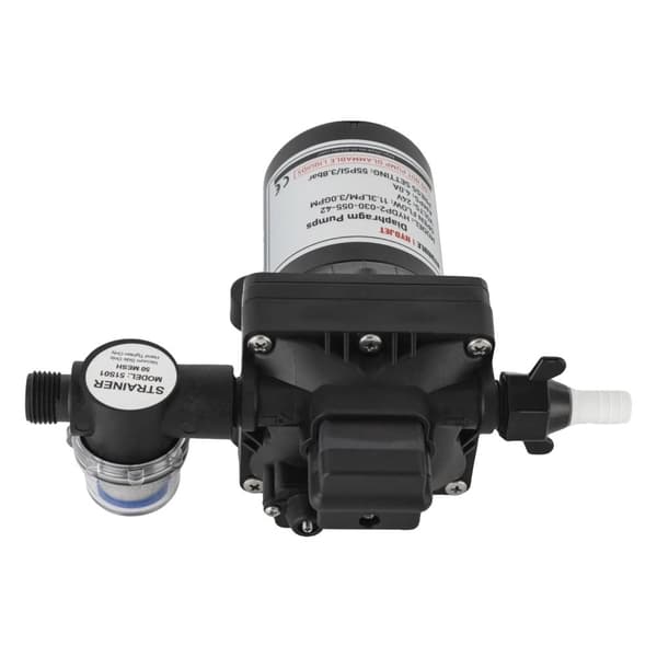 Korkean suorituskyvyn vesidiaphragma-painepumppu, 55PSI paineasetuksella,musta