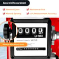 Miniatyrbillede 4 af 4: Dieselbrændstofpumpe, 60L/min flowhastighed, 550W effekt,Rød