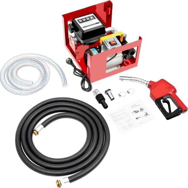 Dieselbrændstofpumpe, 60L/min flowhastighed, 550W effekt,Rød