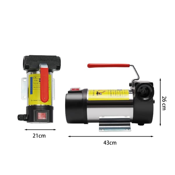 Diesel-pumppu, 50 L/min virtausnopeus, itsestään imemä rakenne, kestävä rakennus.