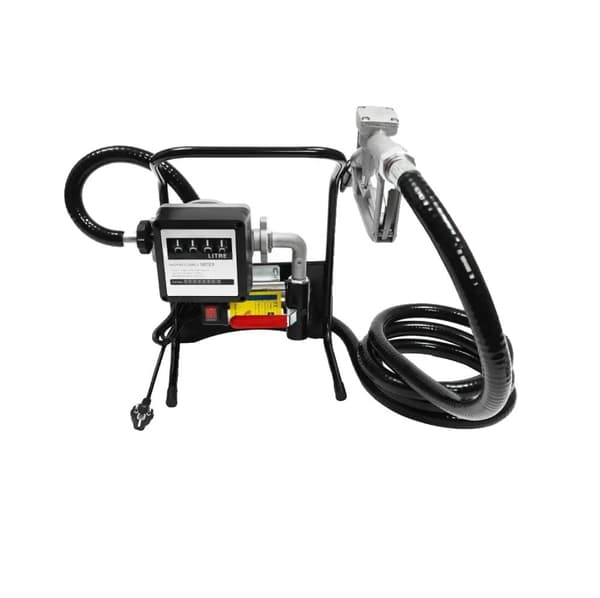 Elektrisk dieselpump, 375W effekt, 5-30 GPM flödeshastighet,220V, EU, Silver