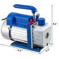 Pikkukuva 2 / 2: Kylmäaineen tyhjöpumppu, 2.5 CFM, 1/4 HP,2.5CFM 1-4HP
