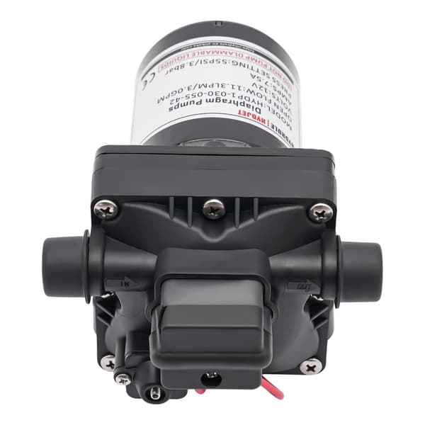 Diaphragm Pumpe, Elektrisk Effekt, Maksimal Vertikal Sugeløft 1,8 m, Trykområde 0-55 PSI,EU, 12V