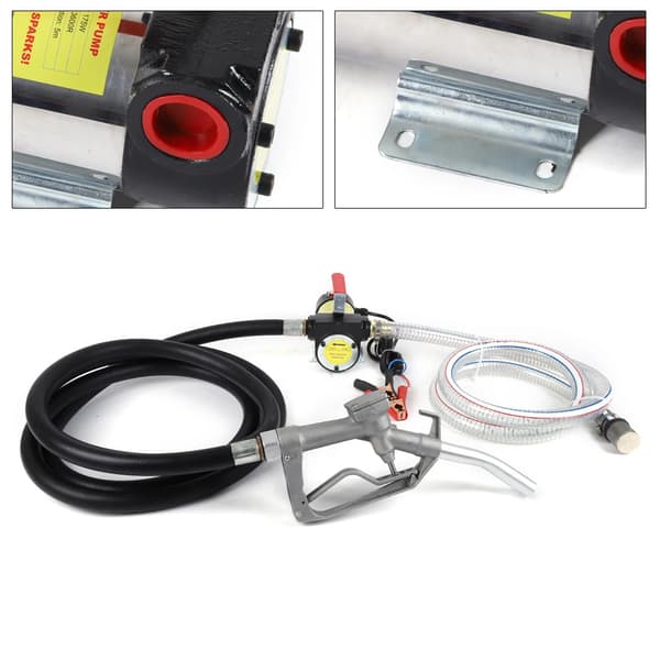 12V Diesel Pumpe, 50 L/min Flow Rate, Holdbar Selvprimende Design,Multifarvet