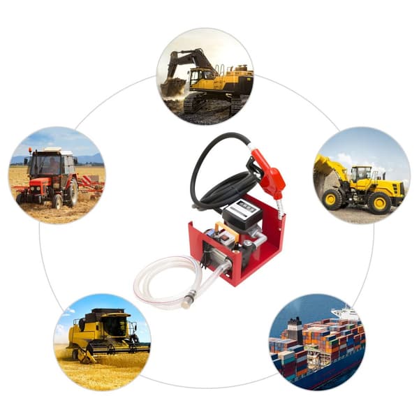 Diesel-siirtopumppu, 550W moottori, 60L/min virtausnopeus,Punainen