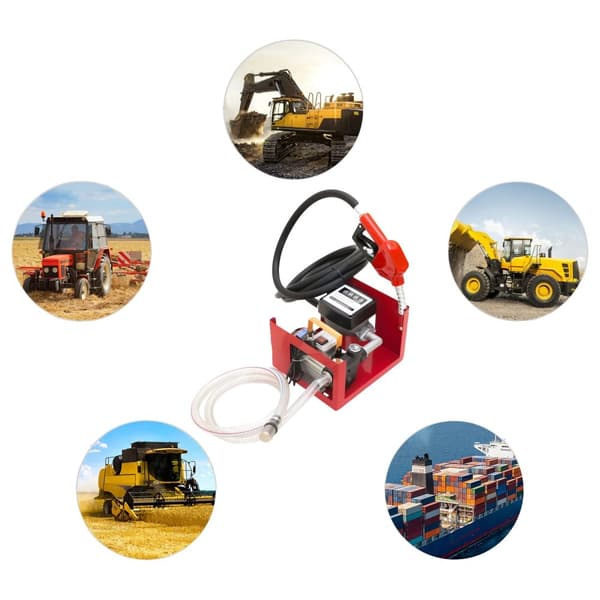 Diesel-siirtopumppu, 550W moottori, 60L/min virtausnopeus,Punainen