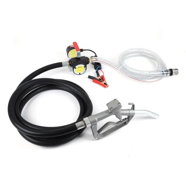12V Diesel Overførselspumpe, 200W Effekt, 45 L/min Flow Rate,sort