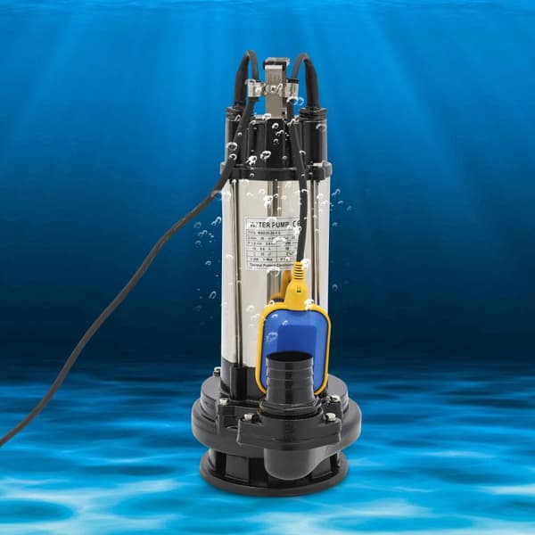 Kloakpumpe, 1,5KW effekt, IP68 vandtæt, automatisk flydeafbryder,220V, EU