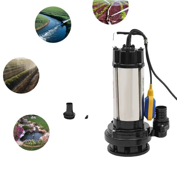 Kloakpumpe, 1,5KW effekt, IP68 vandtæt, automatisk flydeafbryder,220V, EU