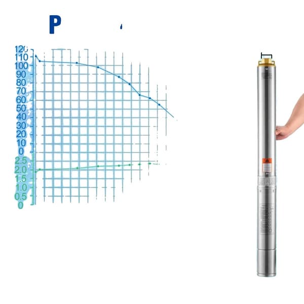 Dybbrønd nedsænkelig pumpe, maksimal flow op til 9,8 m³/t, maksimal løftehøjde op til 144 m,1500W Indbygget, EU