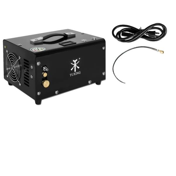 TUXING PCP Luftkompressor, Højt Tryk 300Bar, Alsidig Strømforsyning,Generel version, 220V