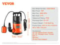 Miniatyrbillede 2 af 2: Utility Pumpe, Max Flow 4000 GPH, Max Højde 31 ft, Vandtæt IPX8,700W 4000 GPH, EU