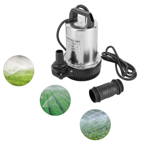 DC Nedsænket Spildevandspumpe, 6000L/H Flow Rate, Rustfrit Stål Konstruktion, Kompakt Design
